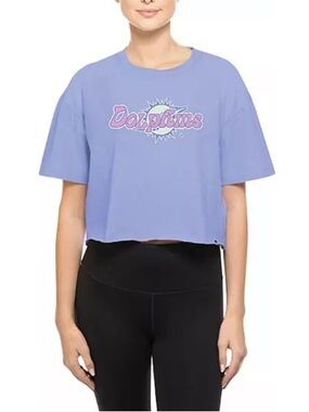 New Era Women's Miami Dolphins Purple Glow Ink T-Shirt